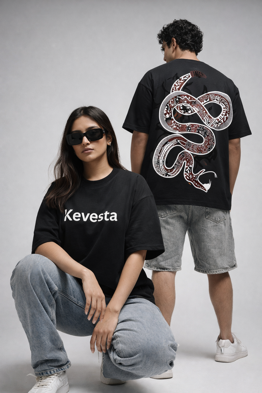 Snake Core Graphic Oversized T-Shirt