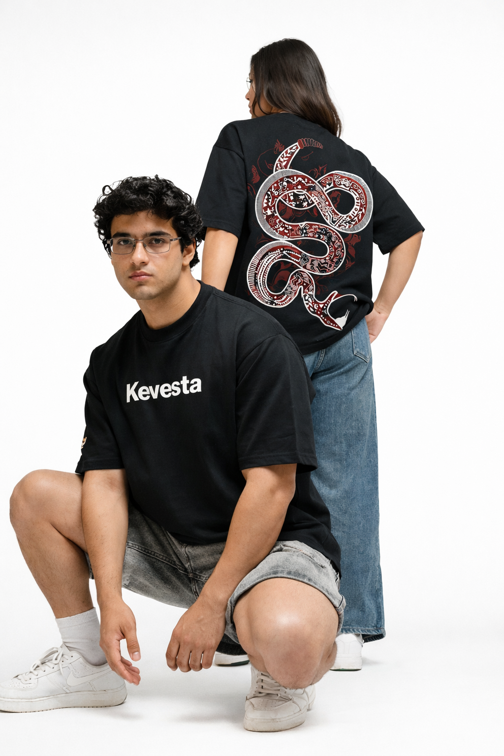 Snake Core Graphic Oversized T-Shirt