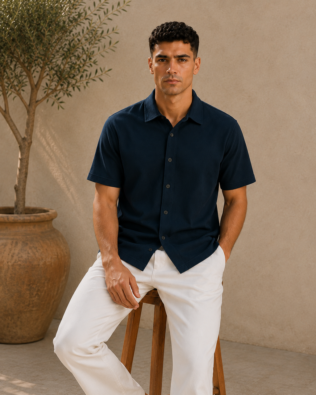 Kevesta Essential Classic Shirt - Pearl Blue