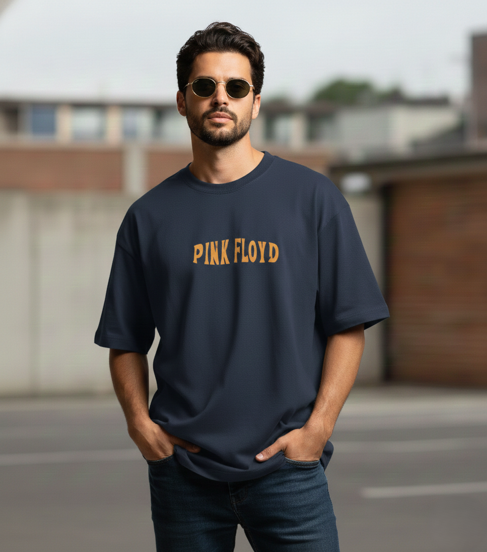 Floyd Retro Skull Graphic Oversized T-Shirt