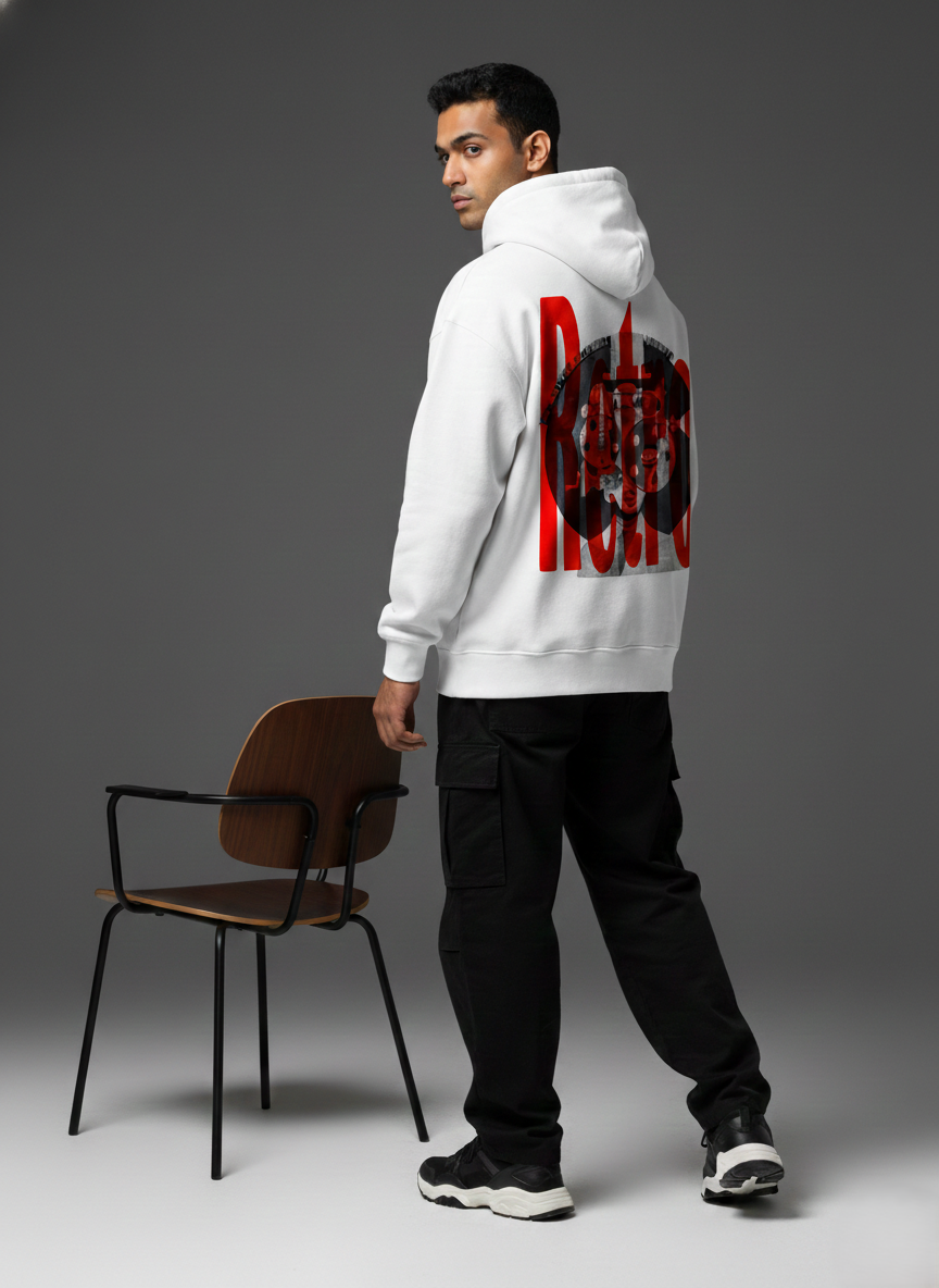 Rebel Face Graphic Streetwear Hoodie